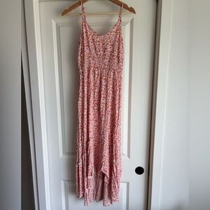 Promesa Pink Floral Flowy Sun Dress